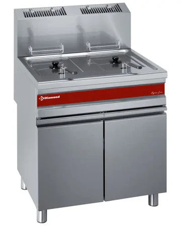 Friteuse sur armoire gaz