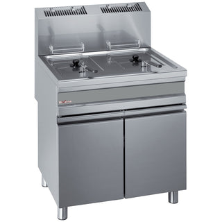 Friteuse gaz 2 cuves 15 litres sur armoire F15_15G/M
