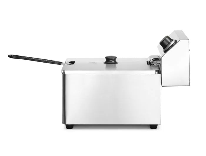 Friteuse - 8 L - 1 panier - avec robinet de vidange