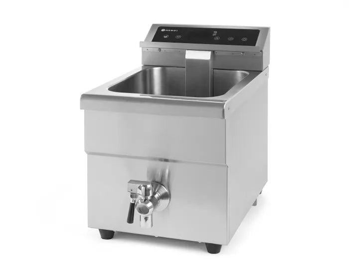 Lavasteengrill, 1/2 module, ’dubbelzijdige’ gietijzeren grill