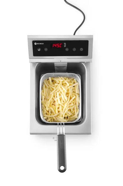 Friteuse à Induction Professionnelle HENDI 8L - Précision, Robinet de Vidange & 3500W