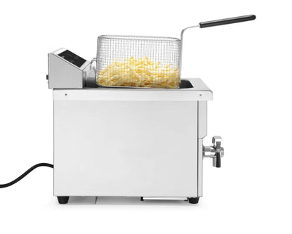 Friteuse à Induction Professionnelle HENDI 8L - Précision, Robinet de Vidange & 3500W