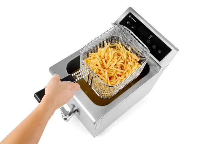 Lavasteengrill, 1/2 module, ’dubbelzijdige’ gietijzeren grill