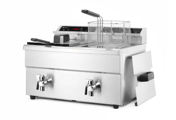 Lavasteengrill, 1/2 module, ’dubbelzijdige’ gietijzeren grill