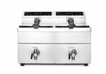 Lavasteengrill, 1/2 module, ’dubbelzijdige’ gietijzeren grill