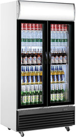 Professionele koelkast met 2 deuren en verlicht frontpaneel – Horecalaan collectie (580 liter)