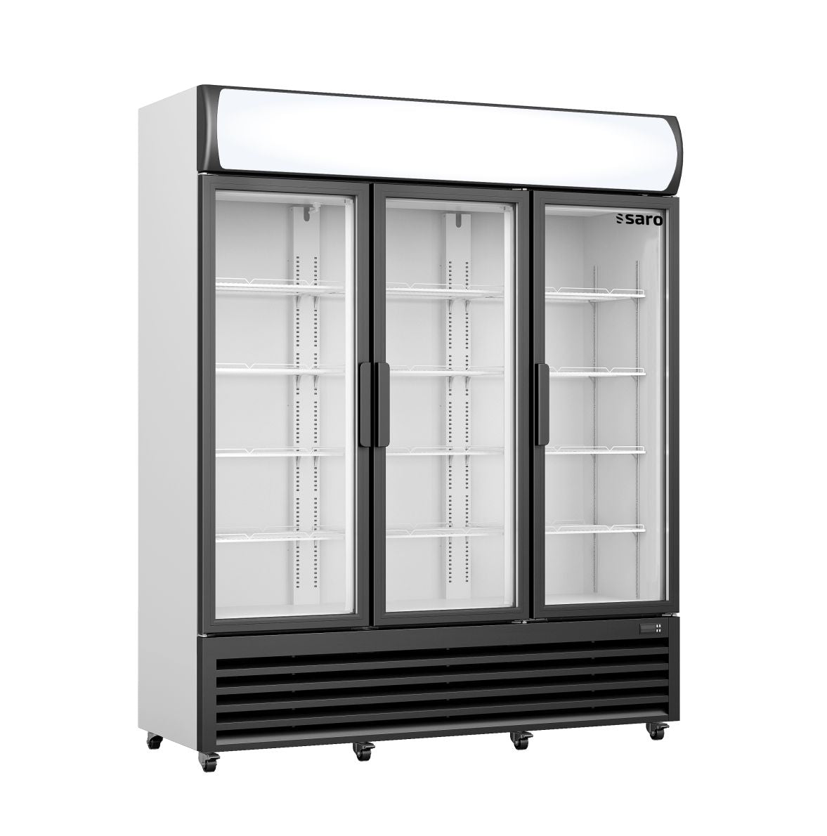 Professionele koelkast met 2 deuren en glazen frontpaneel met verlichting – Horeclaan collectie