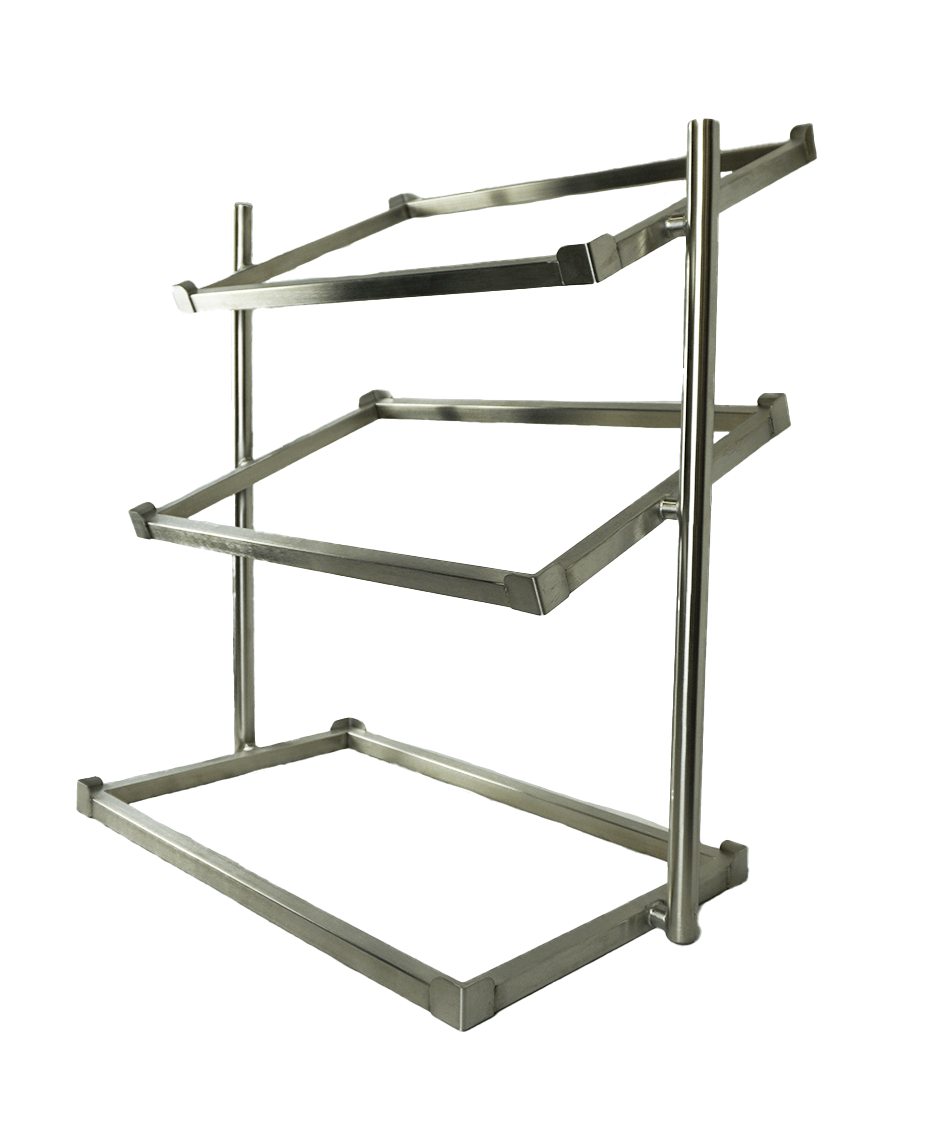 Corbeille à pain étagère 3 haut modèle large incl. paniers — Combisteel 7013.2300