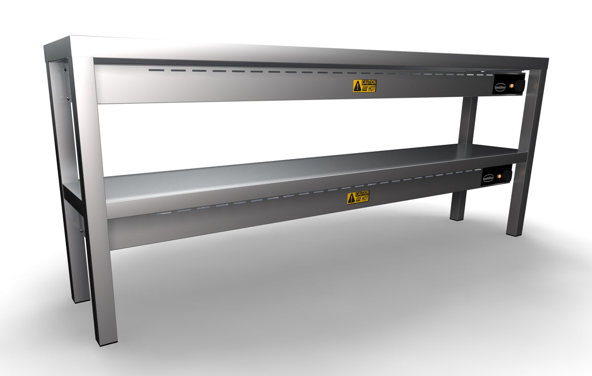 Étagère chauffante en céramique 2 niveaux 1600 8 heaters of 250w — Combisteel 7020.0745