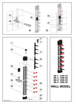 Porte-assiesttes dressées murale 6 — Combisteel 7036.0011