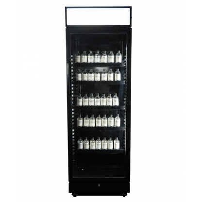 Professionele koelkast 3 deuren in ZWART glas