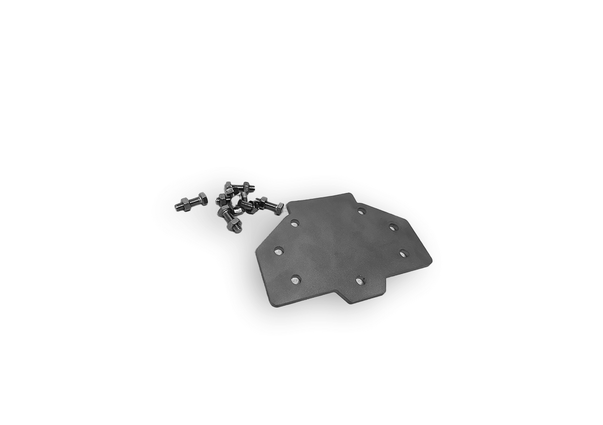 Drain inox 300x265 avec 2 sorties pour gouttière à fente — Combisteel 7107.0025