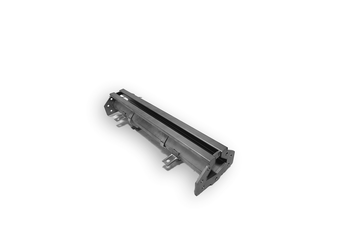 Drain inox 300x265 avec 2 sorties pour gouttière à fente — Combisteel 7107.0025
