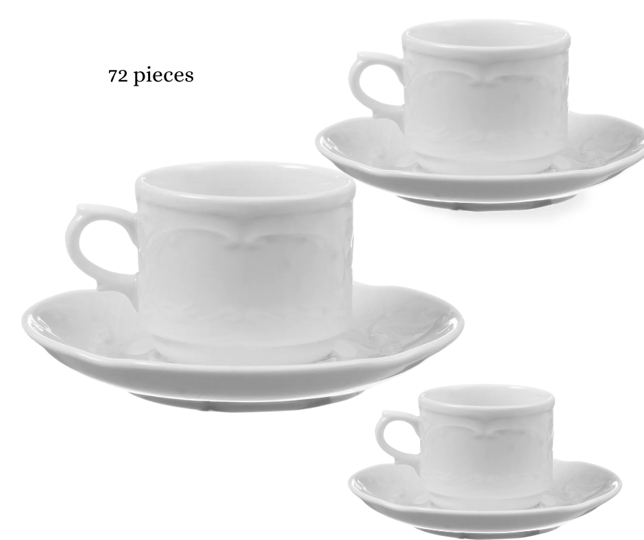 Koffieserviespakket – Professionele capaciteit: 72 stuks 