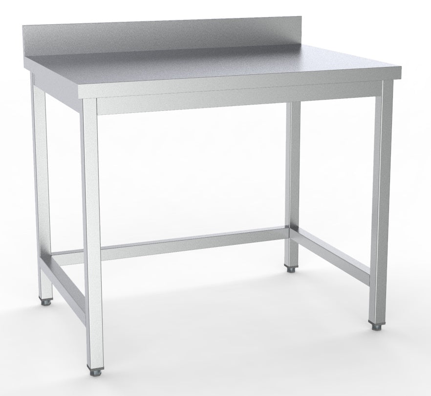 600 plan de travail essous ouvert bord relevé démontable 800 — Combisteel 7333.0034