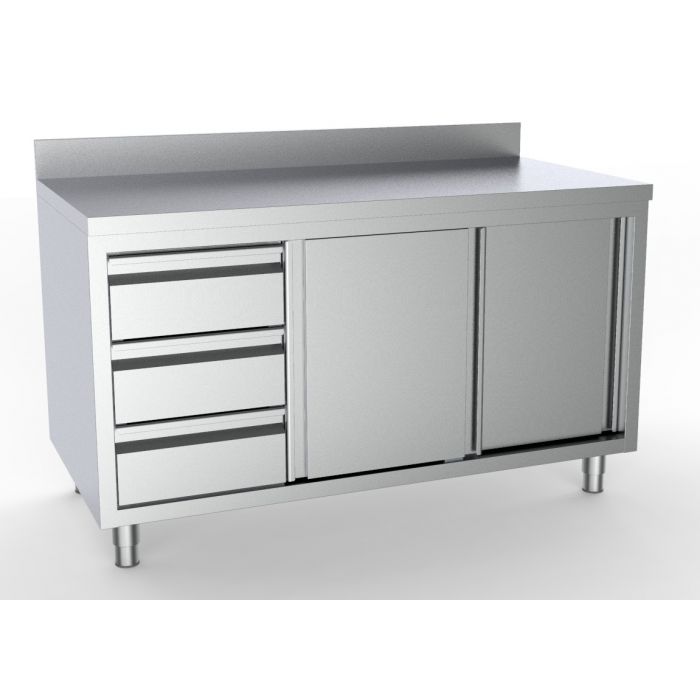 Lavasteengrill, 1/2 module, ’dubbelzijdige’ gietijzeren grill