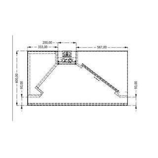 1.5 x 1.1 m Hottes professionnelle a induction sans moteur