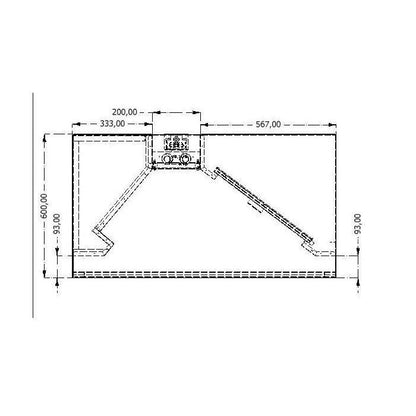 1.5 x 1.1 m Hottes professionnelle a induction sans moteur