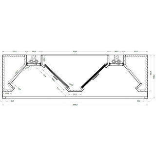 1.5 x 1.8 Hottes professionnelle a induction centrales