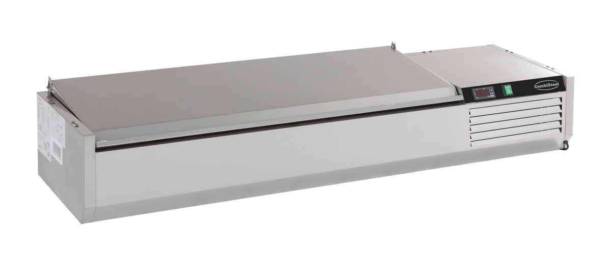 Puits réfrigérée couvercle en acier inox 1/3gn x 5 — Combisteel 7450.0031