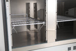 Table prép pour pizza avec verre 3 portes — Combisteel 7450.0220