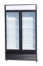 Réfrigérateur 2 portes en verre bez-750 gd — Combisteel 7455.1390