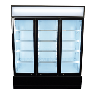 Réfrigérateur professionnel 3 portes en verre
