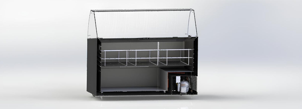 Vitrine à creme glacée tenerife noir 10x5 L — Combisteel 7472.0134