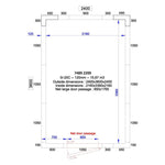 ISO 100 kamer, binnenafm. 2230 x 5030 xh 2230 mm (25,01 m³) C2710/XBF