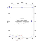ISO 100 kamer, binnenafm. 2230 x 5030 xh 2230 mm (25,01 m³) C2710/XBF