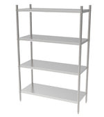Étagères 4 levels démontable 1500 — Combisteel 7490.0250