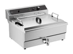FRITEUSE POSABLE ÉLECTRIQUE 25L - AVEC ROBINET DE VIDANGE 7518.0210