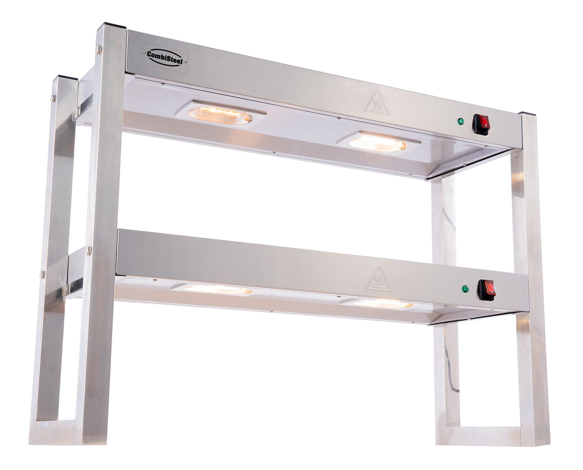 Étagère chauffante en halogene 2 niveaux 900 démontable — Combisteel 7539.0045