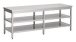 600 plan de travail 2 étagères 2300 — Combisteel 7812.0299