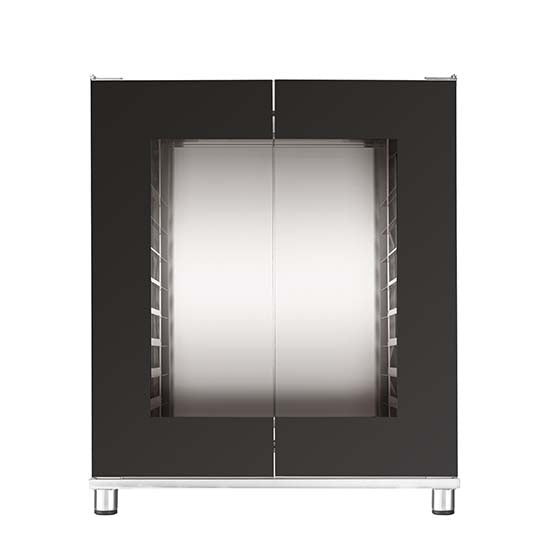 Lavasteengrill, 1/2 module, ’dubbelzijdige’ gietijzeren grill