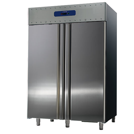 Réfrigérateur 1400 litres en inox, GN 2/1, -2°/+8°C, 85 mm isolation BMA0201