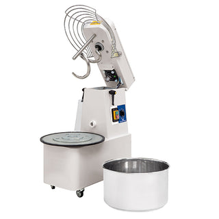 Spiraalmixer op wielen, 25 kg/32 liter, 1 snelheid, met timer en uitneembaar bakje CBD0011/PR 