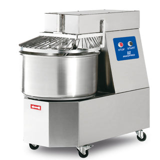 Spiraalmixer op wielen, 20 kg/24 liter, 1 snelheid in RVS, 400V CBD0050 