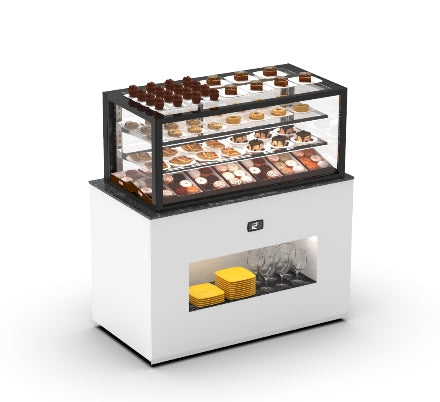 Sayl Gekoeld Buffet met Bovenvitrine – Integra Cold Serie – 1400 sayl