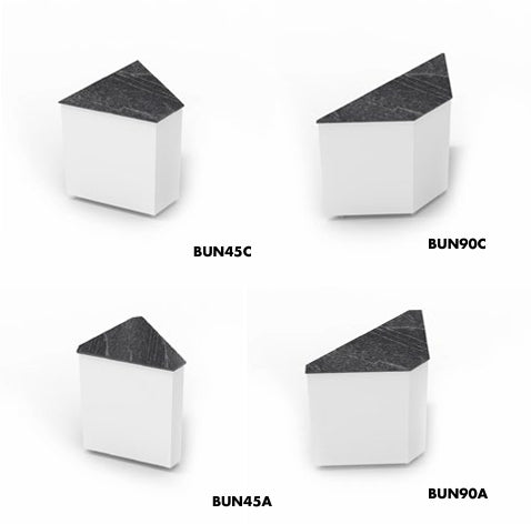 Neutrale hoekbuffetbasis – Integra-serie – Professionele montagemodule