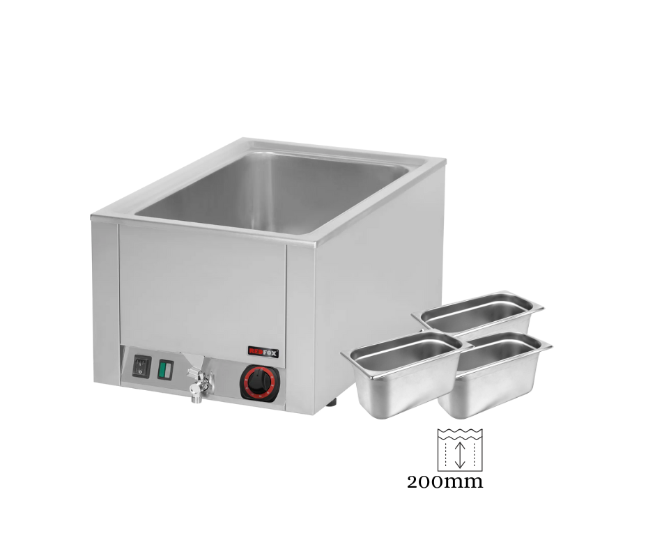 REDFOX BMV 1/1/20 Elektrische tafelbainmarie (1 x GN 1/1 - Diepte 200 mm)