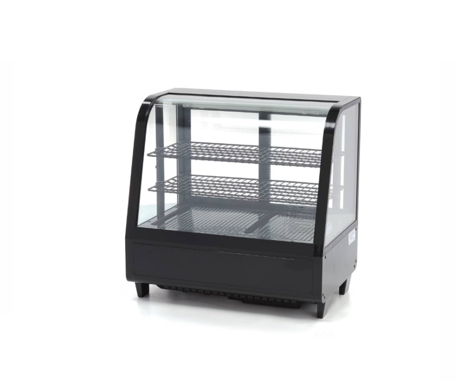Taartvitrine - 100 L - 68 cm - zwart