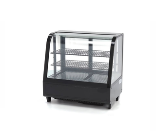 Vitrine à gâteaux - 100 L - 68 cm - noir