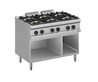 6-pits gasfornuis, op open kast C6GA11-BF 