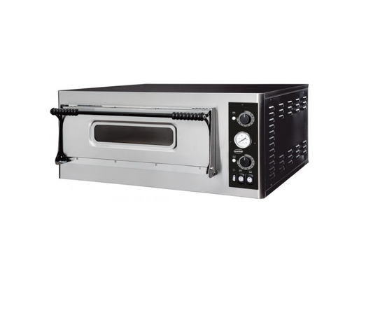 Professionele driefasige elektrische pizzaoven 1 x 4 pizza 