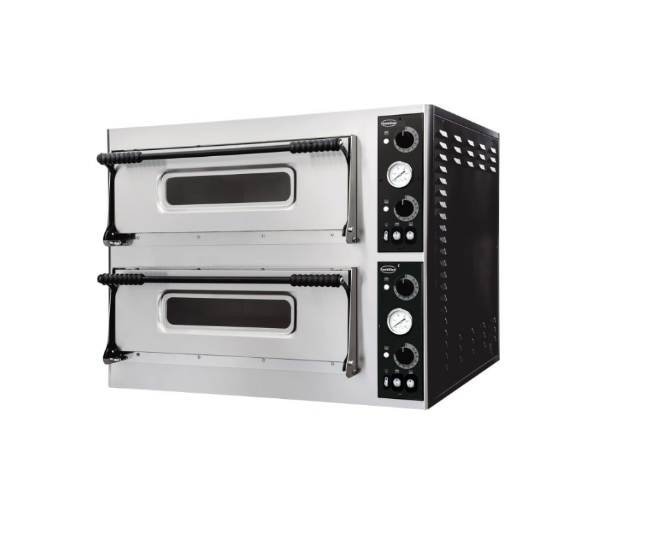 Professionele driefasige elektrische pizzaoven 2X4 pizza