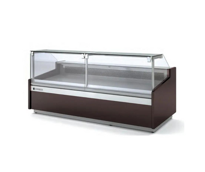 1.5 m - Vitrine modulaire série 10 verre relevable Droite , avec  réserve CVE-10E-15-RC-TF