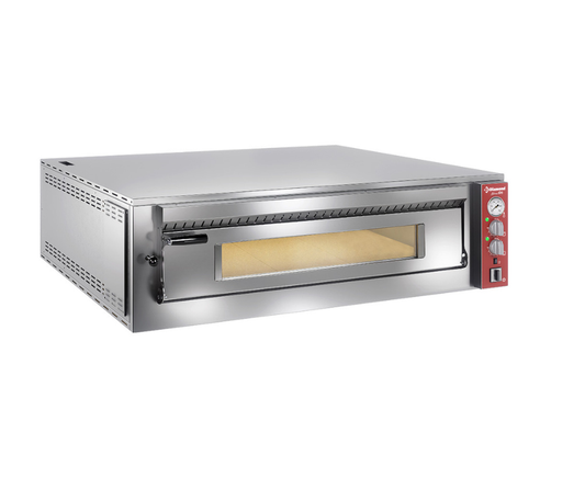 Elektrische oven, 2 kamers, 2x 9 pizza's Ø 350 mm 
