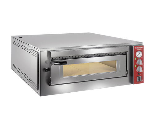 Elektrische oven, 2 kamers, 2x 9 pizza's Ø 350 mm 