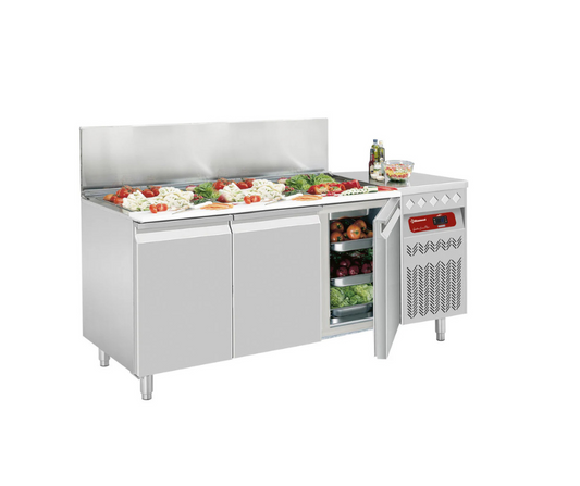 Vrieskast, geventileerd, 2 deuren (1100 liter) 